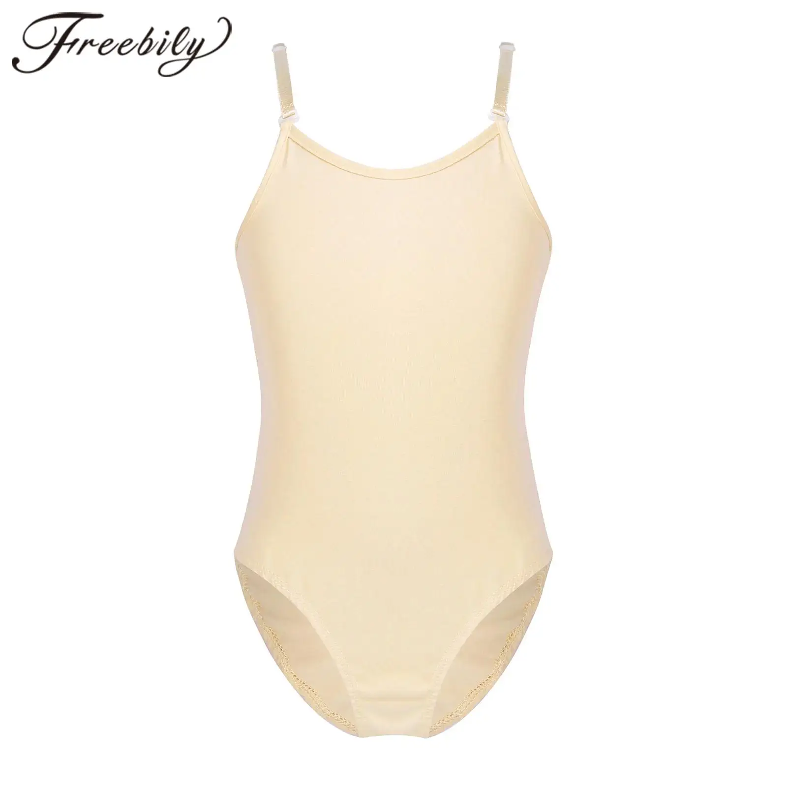 Kids Nude Ballet Leotards Teens Gymnastics Bodysuit for Girls Exercise Practice Dance Dancewear Children Ice Skating Jumpsuit