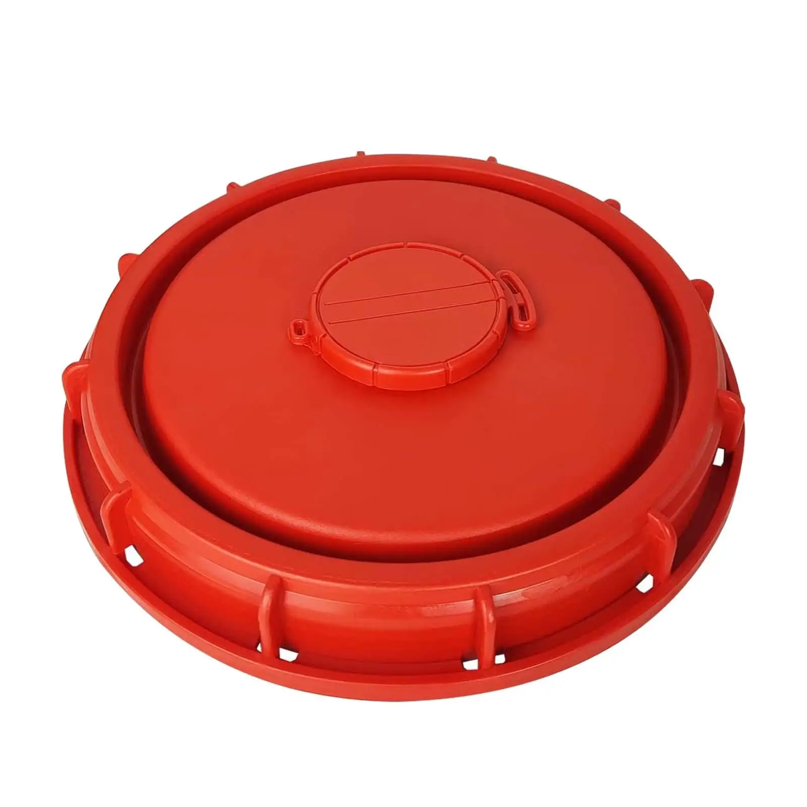 Heavy Duty IBC Tank Cap Red 24.5 Cm Lid with Vent Threaded Water Tank Cover for IBC Container Transport
