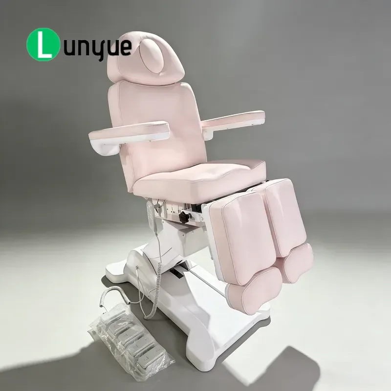 5 Motor Electric Adjustable Examination Treatment Chair Split Legged Ergonomic Podiatric Foot Care Clinic Furniture