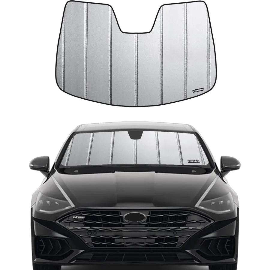 

Солнцезащитный козырек на лобовое стекло для Sonata 20202023, солнцезащитный козырек на переднее окно, защита интерьера от ультрафиолета, уменьшает тепло, сборка в автомобиле