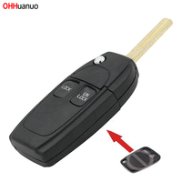 New Modified Folding Remote Key Shell 2 Button With Uncut Blade For Volvo C70 S40 S70