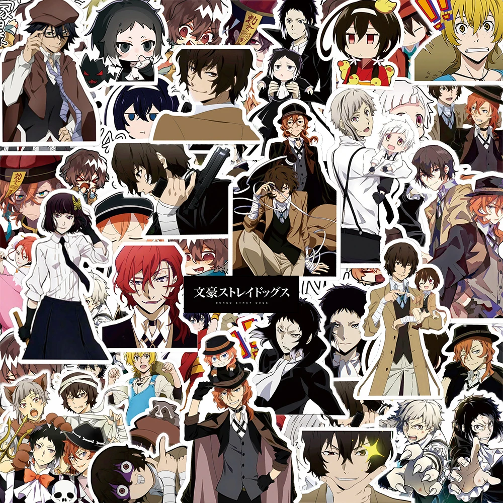 

10/30/82pcs Bungo Stray Dogs Anime Stickers Cool Graffiti Decals Waterproof DIY Laptop Phone Water Bottle Cartoon Sticker Pack