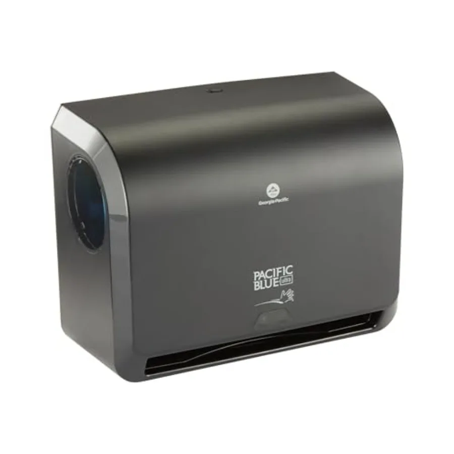 

Pacific Blue Ultra 9" Mini Automatic Paper Towel Dispenser by GP PRO,Black, 54518, 14.1" W x 6.5" D x 11.1" H - New Version