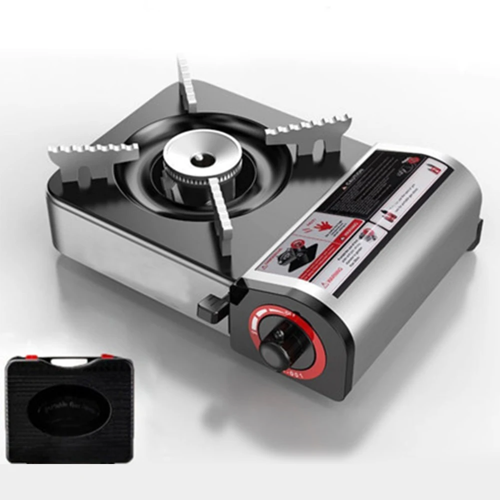 

Бутановая печь с одной конфоркой, регулируемая кассетная печь, ветрозащитная кассетная печь для кемпинга и задней двери