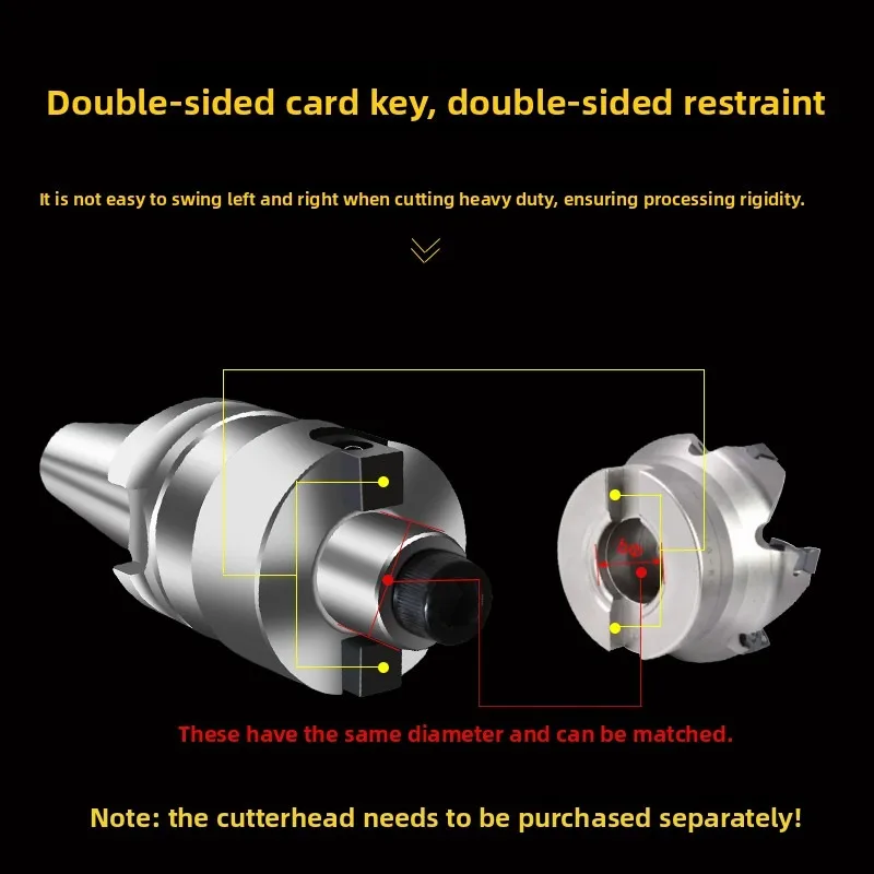 BT40 Planar Numerical Control Milling Shank Cutter Head Lathe CNC Machining Center Lengthened FMB High Precision Shank