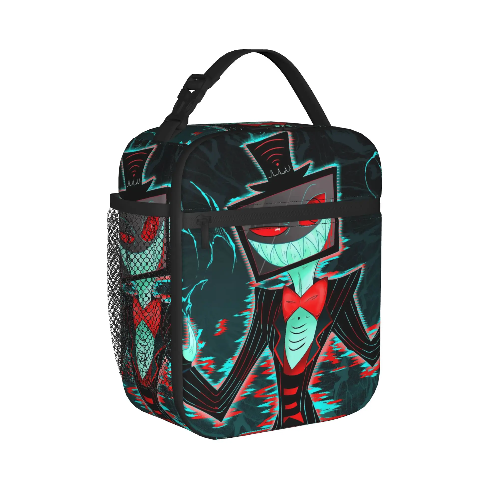 Cartoon Hazbins Hotels Thermal Insulated Lunch Bag for Office  Portable Food Bag Container Thermal Cooler Lunch Boxes