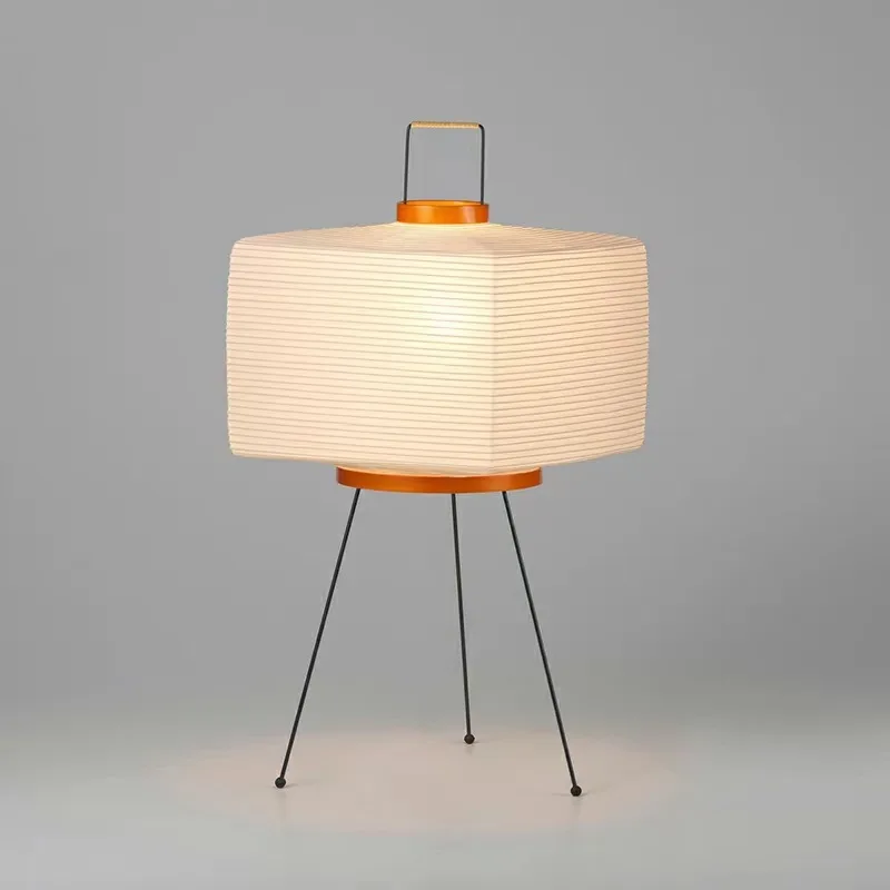 

Internet Celebrity Styles Japanese Rice Paper Lamp Floor-standing Table Lamps Wabi-sabi Style Living Room Vertical Light