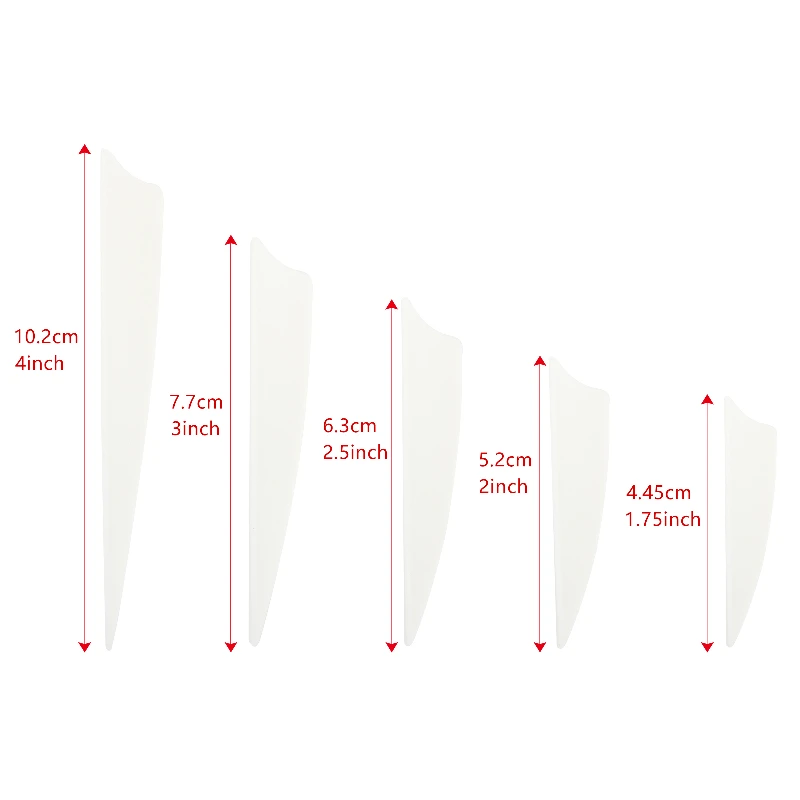 50 قطعة ريشة السهم 2''3''4''درع دوارات بلاستيكية مضيئة ريشة الصيد السهم دوارات ملحق قوس منحني للرماية لتقوم بها بنفسك