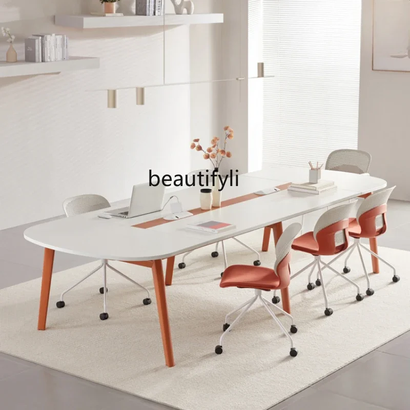 Asmt09 Office Furniture Simple Conference Table Training Long Table Office Table and Chair Negotiation Meeting