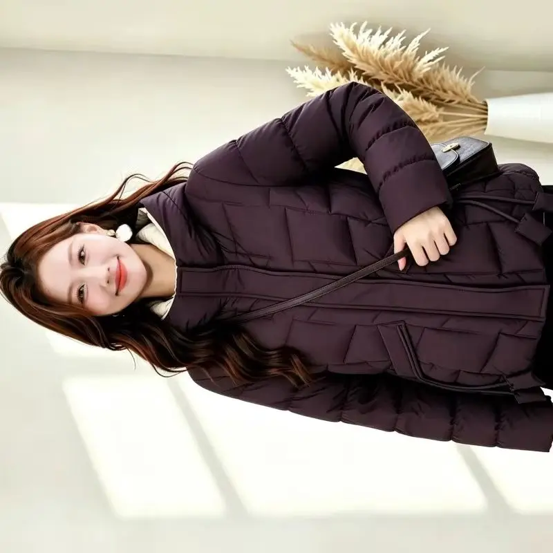 2026 Fashion Down Cotton-padded Jacket Women's Winter Short Parkas Hooded Coat Thicken Warm Loose Outerwear Female Quilted Coats