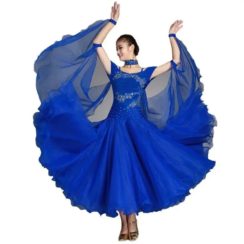 2023 New Professional Modern Dance Dress Standard Ballroom Women Adult Sex Skirts Prom Costume Ladies Female Clothes Waltz Tango