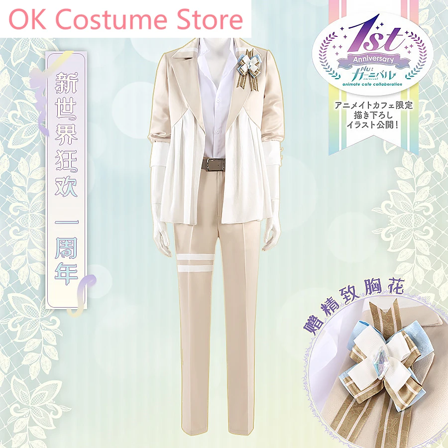 

Anime! Nu: Carnival Eiden 1st Anniversary Game Suit Cool Handsome Uniform Cosplay Costume Halloween Party Outfit