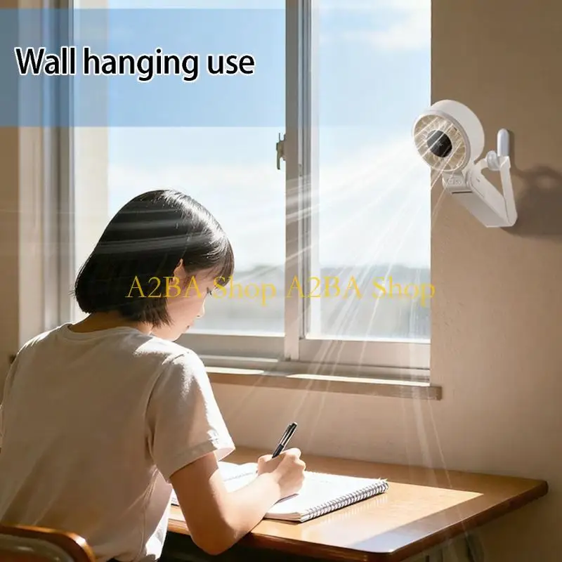 

A2BA Powerful Mini Fan With 1800mAh Battery And Ergonomic Handle For Indoor Outdoor
