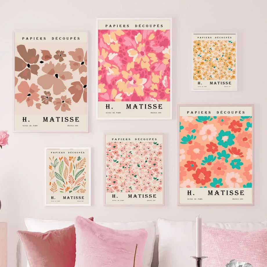 

Abstract Vintage Matisse Plant Tropical Flower Wall Art Canvas Painting Posters And Prints Wall Pictures For Living Room Decor