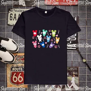 تي شيرت بأكمام قصيرة Kpop للنساء ، تي شيرت جميل ، طباعة صور ، تزويو ، سونا ، جياهيو ، نايون ، مومو ، داهيو ، جميلة أفضل 11 مبيعات ملابس نايون - رقم 8