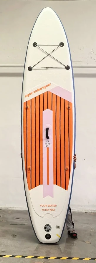 Inflatable standing paddle set with accessories Backpack adjustable paddle SUP surfboard paddle board