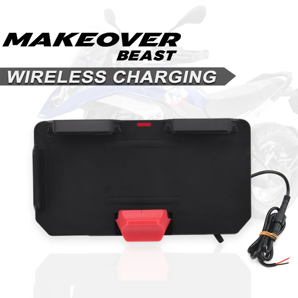 Fit For BMW R1200GS R1250GS R1300GS Motorcycle Universal base Navigation Bracket Mobile Phone Wireless Charger 12MM-22mm S1000RR