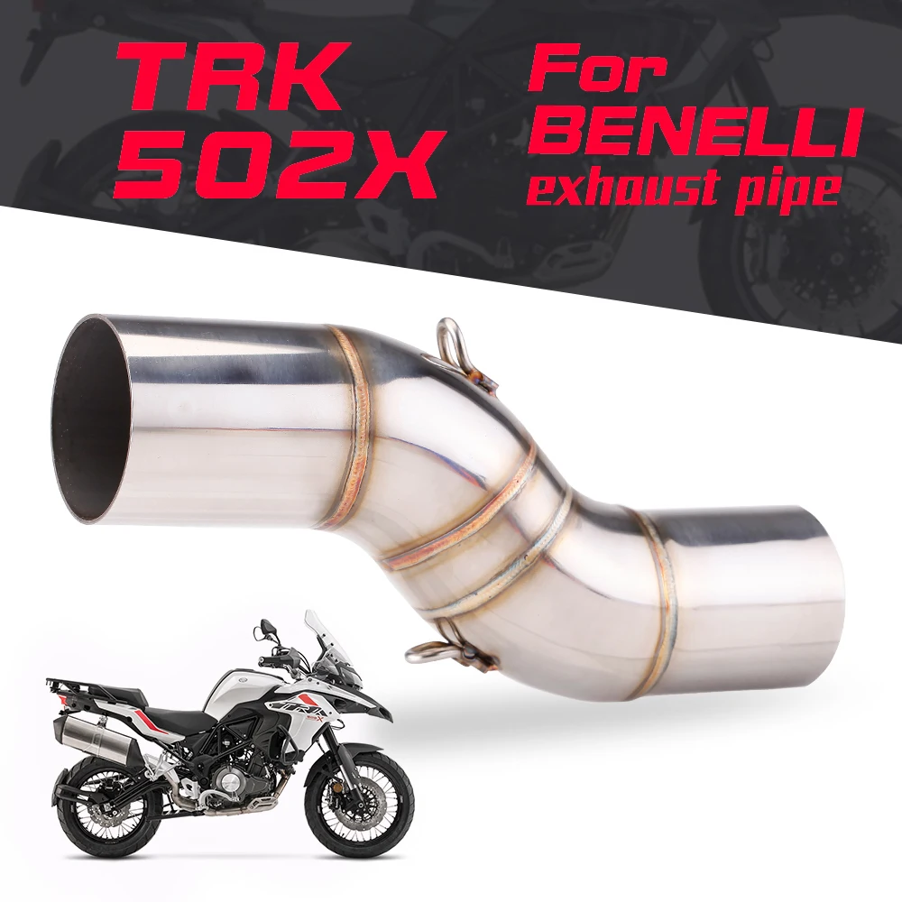 Motorrad Auspuff Carbon Faser Schalldämpfer Escape Moto Slip auf Rohr Für Benelli TRK 502 X TRK 502X TRK502X 2018 bis 2021