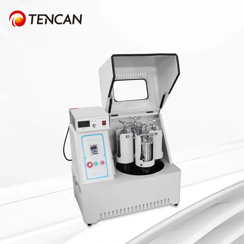 i Electric Ultrasonic Vertical Planetary Ball Mill Motor Bearing Small Capacity Stainless Steel Jar Lab Milling Food