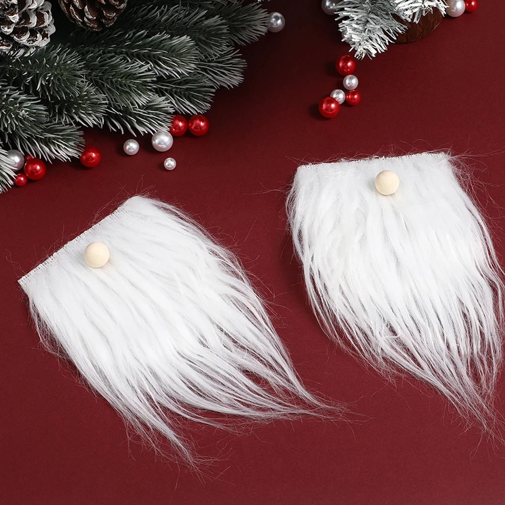 

24Sets Gnome Beards Wood Balls for Crafting DIY Dwarf Decoration Kits Reusable Artificial Beard Fabric with Wooden Nose Beads