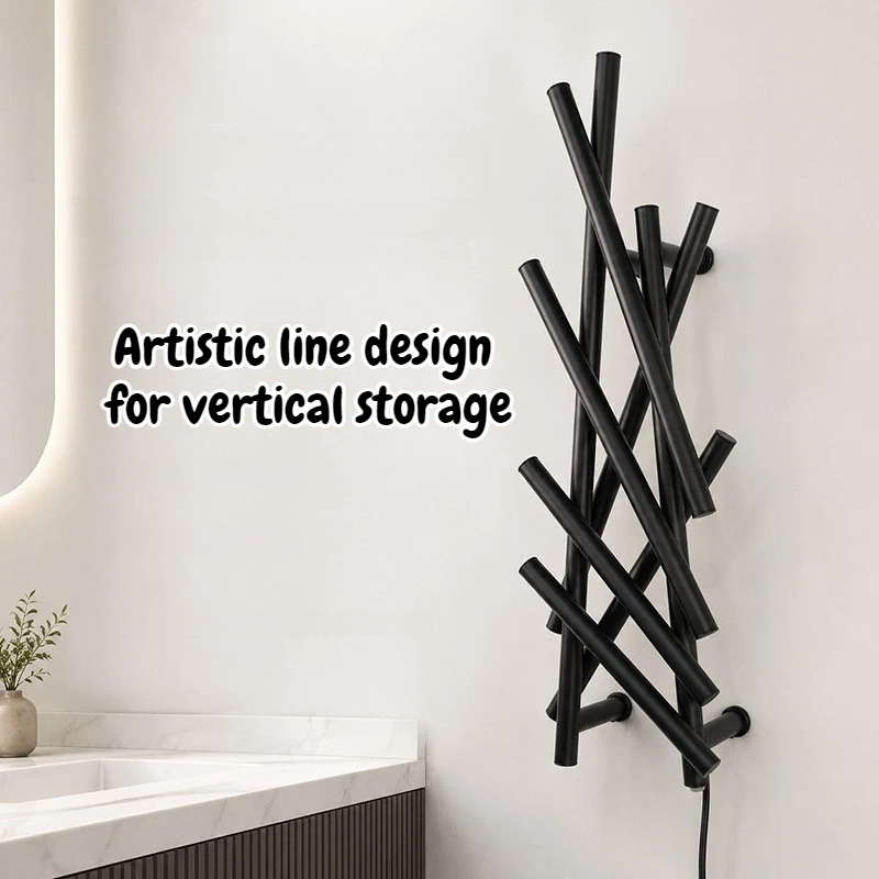 304 Stainless Steel Thermal Towel Rack Waterproof Electric Towel Rack Moisture Proof Clothes Dryer Durable Bathroom Hardware