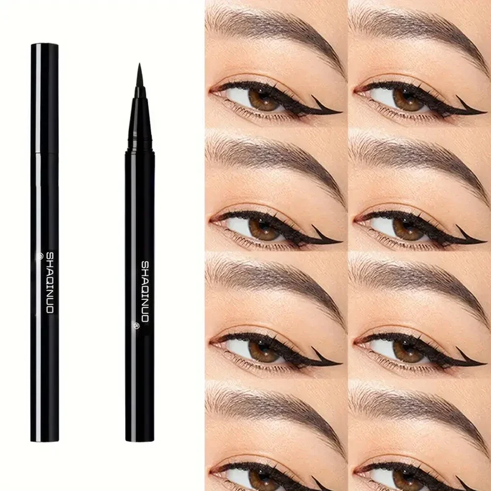 Wasserfester, mattierter, flüssiger Eyeliner |   Smoky Eye, einfach anzubringen, langlebig, schwarz