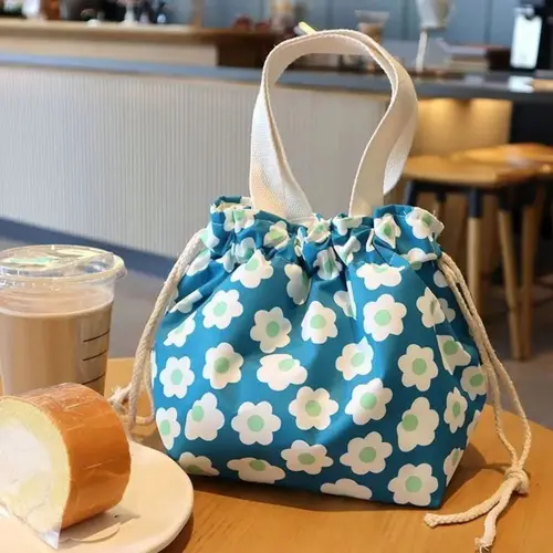 Imagen 2 del producto 2024 bolso bolsa de almuerzo bolsa de aislamiento térmico grueso de dibujos animados térmico bolsa de hielo portátil de gran capacidad