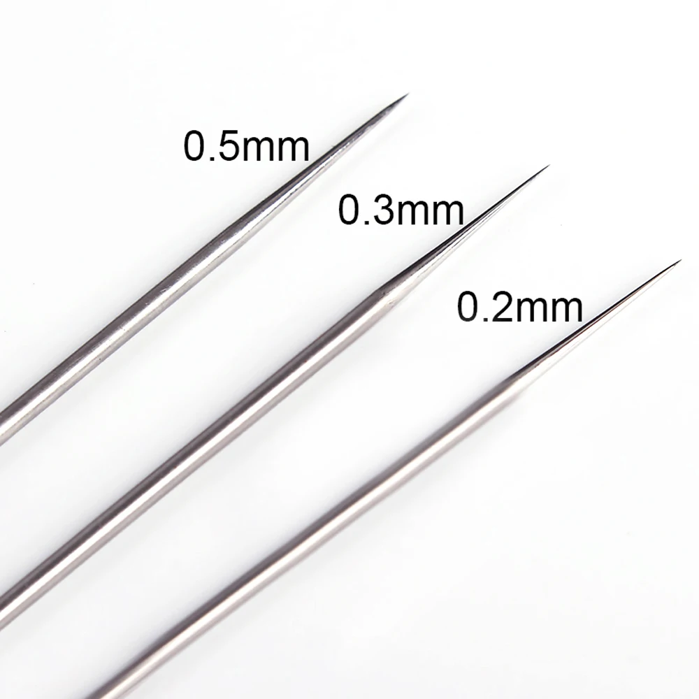 Imagem -05 - Agulha de Substituição para Aerógrafo 0.2 mm 0.3 mm 0.5 mm Modelo de Pistola de Pulverização Acessórios de Ferramenta de Manutenção de Pintura