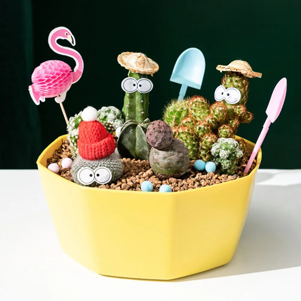 

2 Pcs Succulent Plant Pots Nursery Flower Indoor Vase Decorative Planter Small Plastic