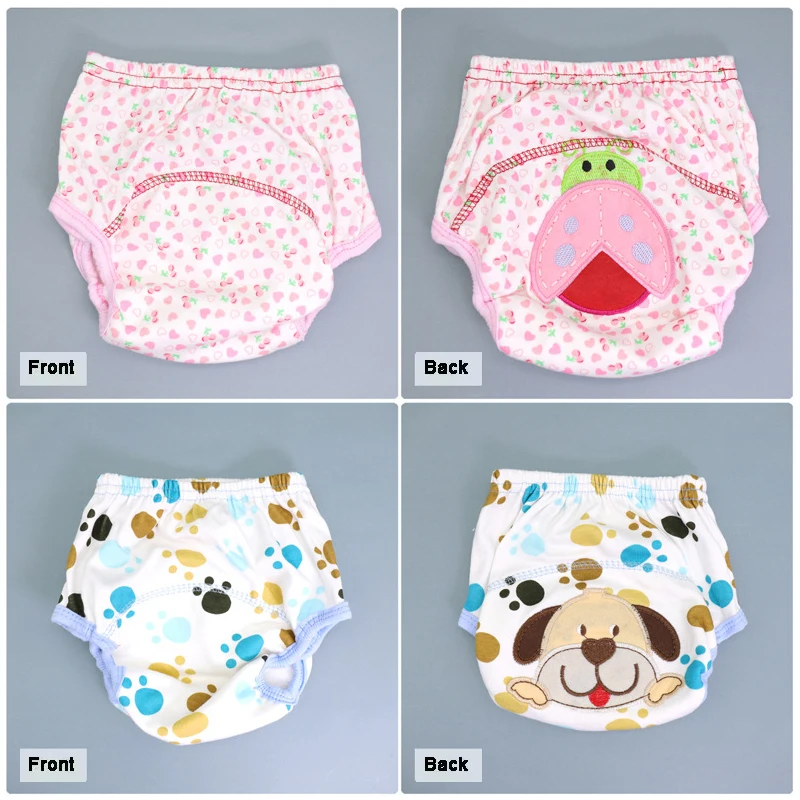 Mother Kids Baby Bare Cotton Cloth Diapers Unisex Reusable Infants Children Training Panties Washable Underwear Nappies Changing