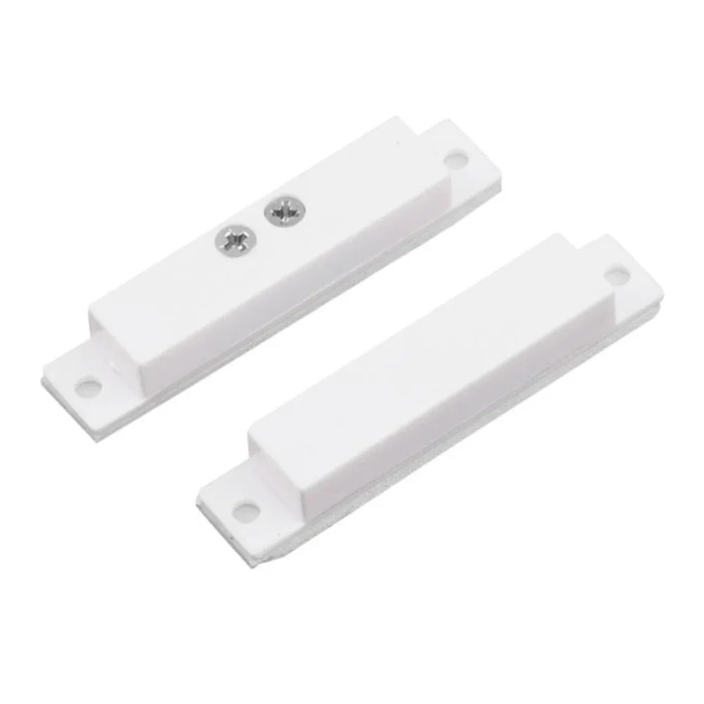 10Sets Wired Magnetic Door and Window Contact Sensors with Reed Switch Designed for Security Alarm Systems Includes Screws