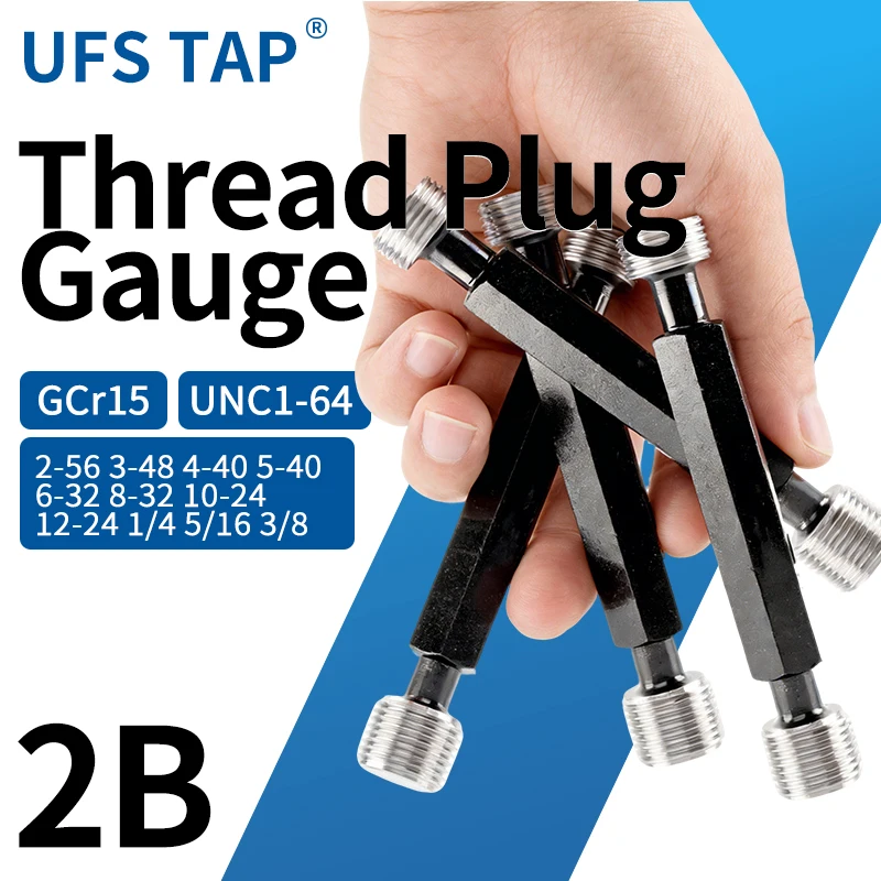 

UFS 1 шт. 2B UNC2-56 3-48 4-40 5-40 6-32 8-32 10-24 12-24 1/4 5/16 3/8 Стальной калибр для американской стандартной резьбы (гauge)
