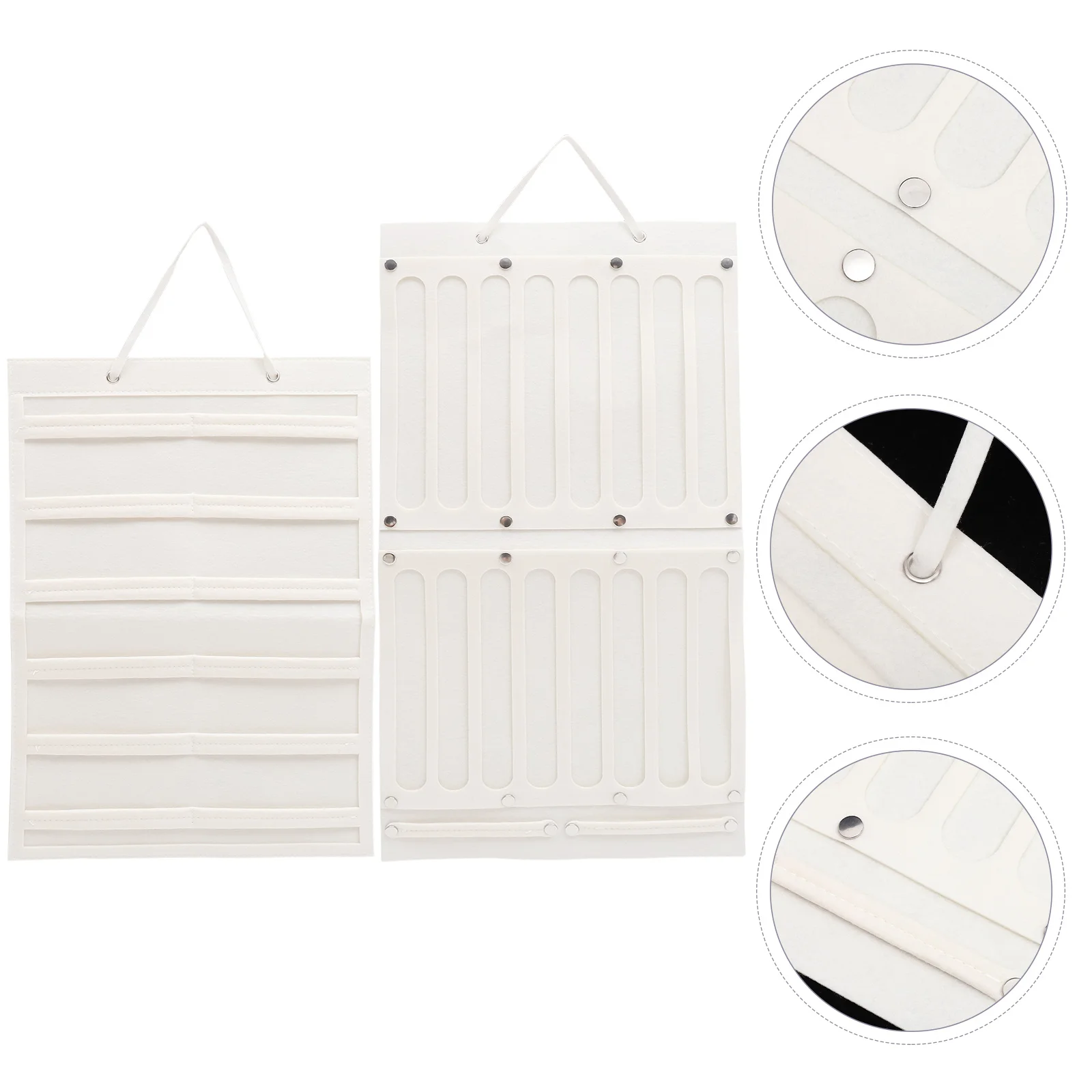 

2 Pcs Head Hairpin Storage Board Headband Bow Holder Clips Rack Headbands Accessories Felt Hanger