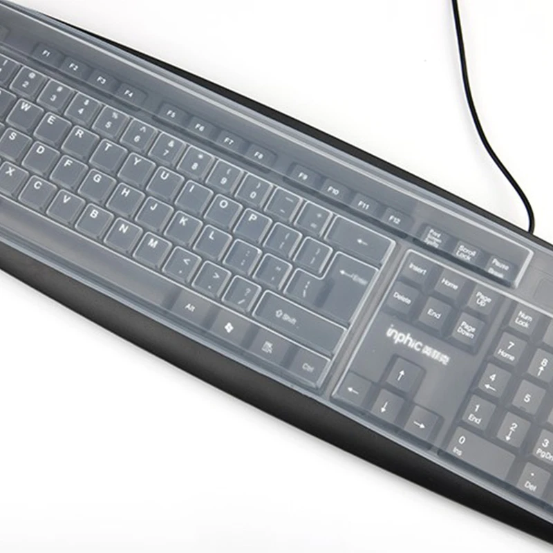 ✈Universal Dustproof Silicone Desktop Computer Keyboard Cover Skin Protector Film Cover Keyboard Film