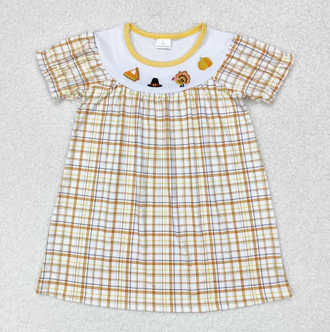 

Turkey Boys Girls Thanksgiving Clothing Sets Toddler Thanksgiving Embroidery Design Boutique Outfits Children Clothing