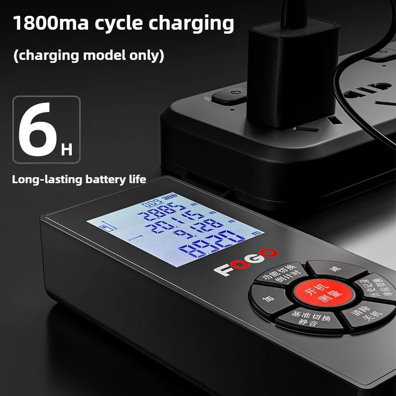 Telémetro láser 50M 80M 100M 120M Mini herramienta de medición láser cinta láser funciones de medición múltiples de alta precisión