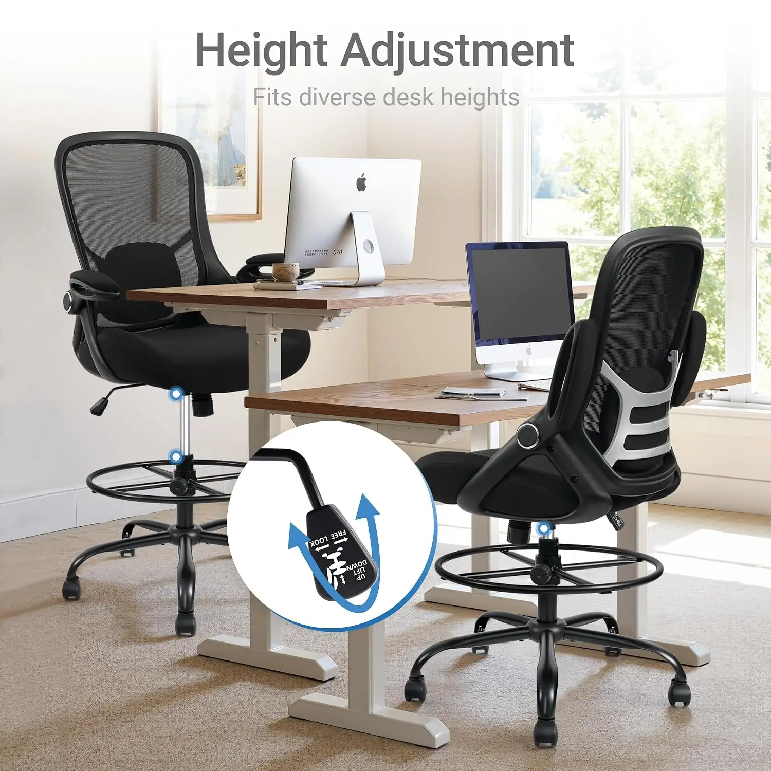 Heavy Duty Drafting Chair 5