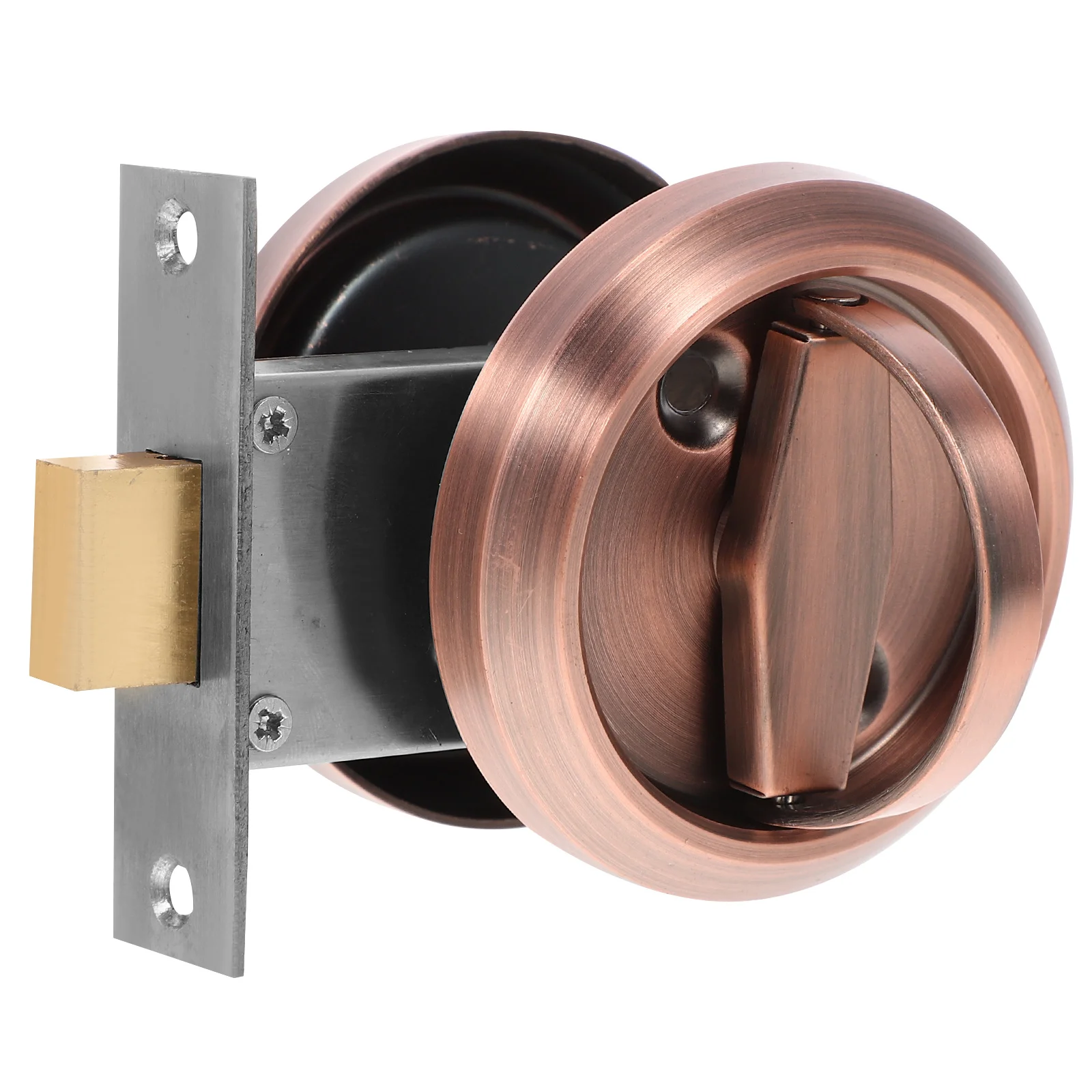 

Double-sided Lock Door Invisible niture Handle Pull Flush Concealed Ring Pocket