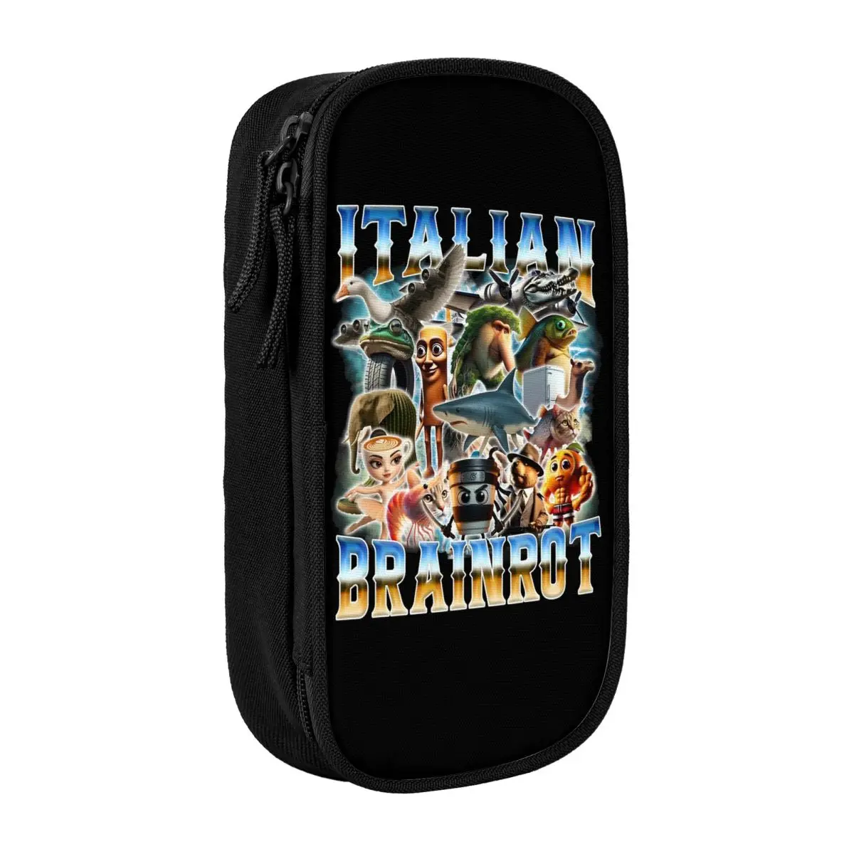 

Italian Brainrot Funny Memes Pencil Case Fun Pen Holder Pencil Bags Student Big Capacity School Supplies Cosmetic Pencil Pouch