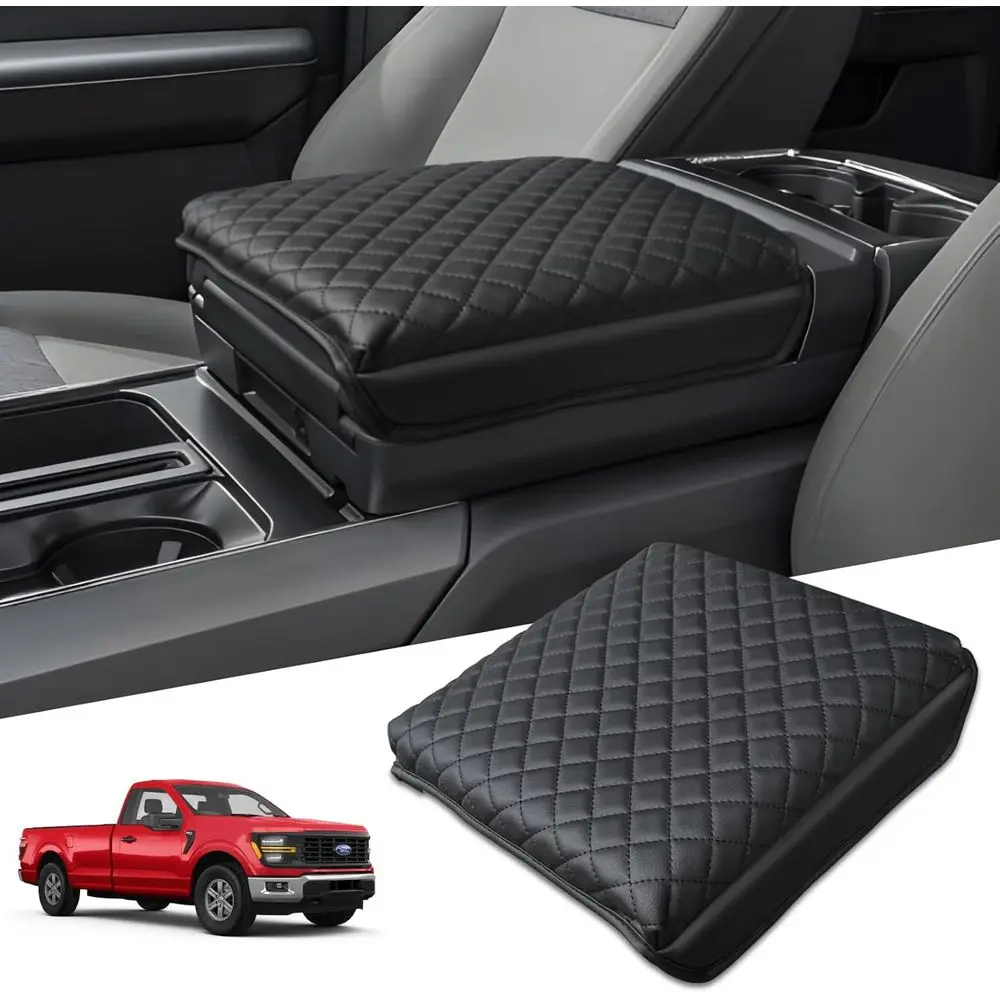

Накладка на центральную консоль для Ford F150 2021-2026 - Защитная накладка на подлокотник F150 Lightning 2022-2026, защита от царапин для центральной консоли