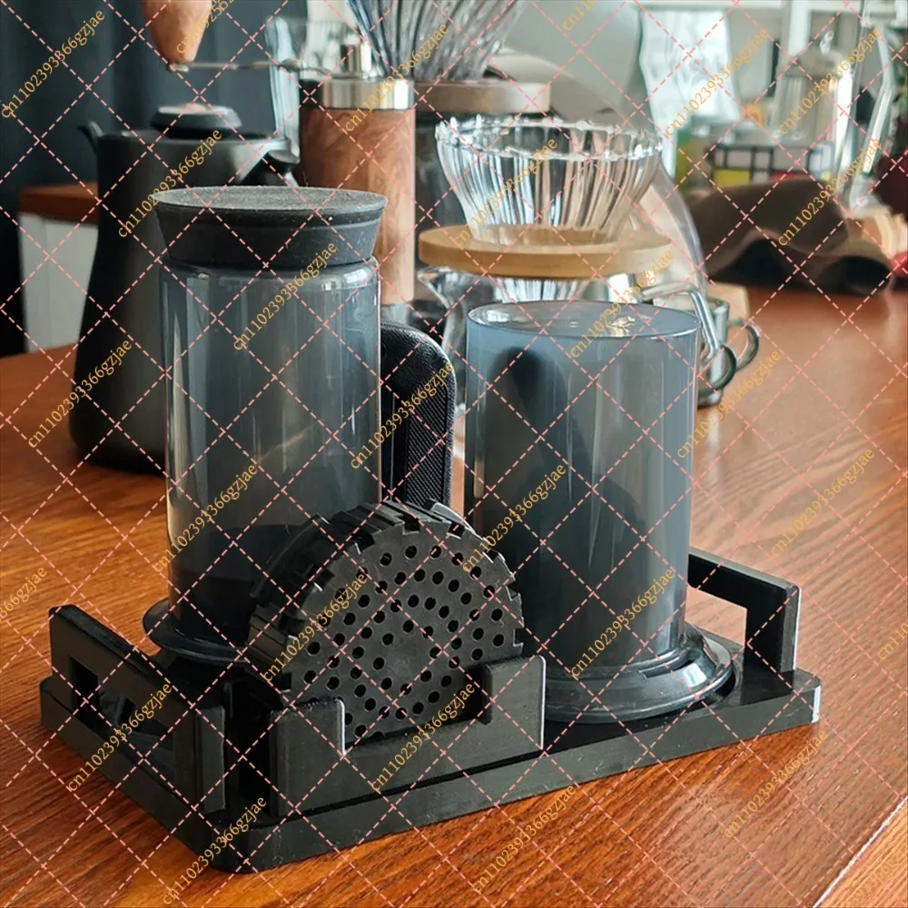 Coffee Utensil Storage Rack for AeroPress, Coffee Filter Holder Caddy Accessory