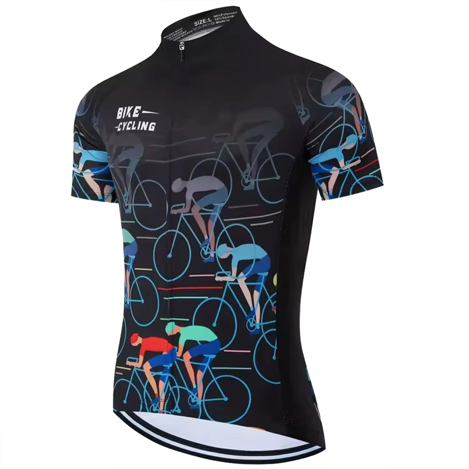 Neues Herren Kurzarm-Fahrradtrikot Sommer-Radsport MTB Bike T-Shirt Outdoor-Radtrikot Fahrradbekleidung Schnelltrocknend – Detail 15