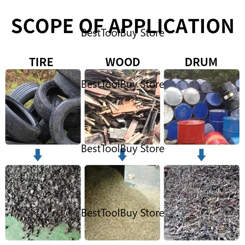 

Stainless steel shredder, small shredder, double shaft crushing tea cake food chemical raw material shredder chassis