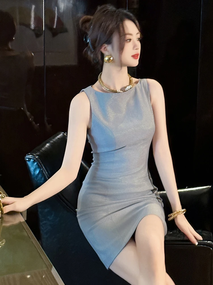 เสื้อผ้าสตรีElegantเสื้อกั๊กภายในชุดสุภาพสตรีแฟชั่นเซ็กซี่BodyconมินิชุดหญิงPartyด้านใน-Matchด้านล่างVestidos