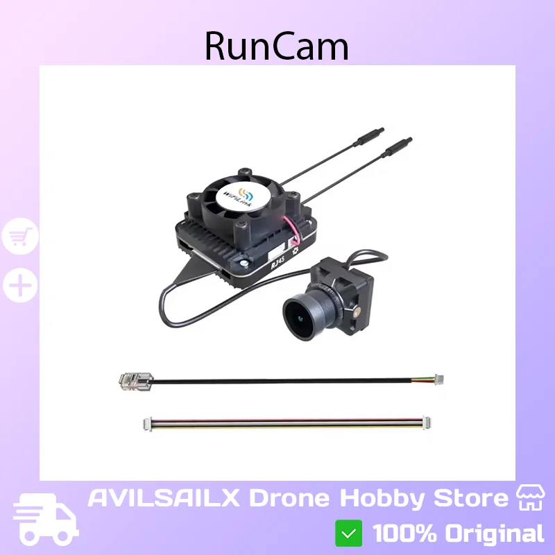 

RunCam WiFiLink2 HD Digital FPV Transmitter 5.8GHz AIO - 1080P Clear Smooth Image | Low Latency for Racing Drones