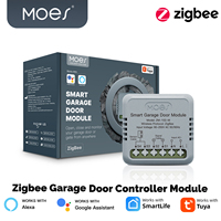 MOES Tuya Zigbee Smart Garage Door Controller Module, Smart Life App Remote Garage Door Opener, Works with Alexa & Google Home