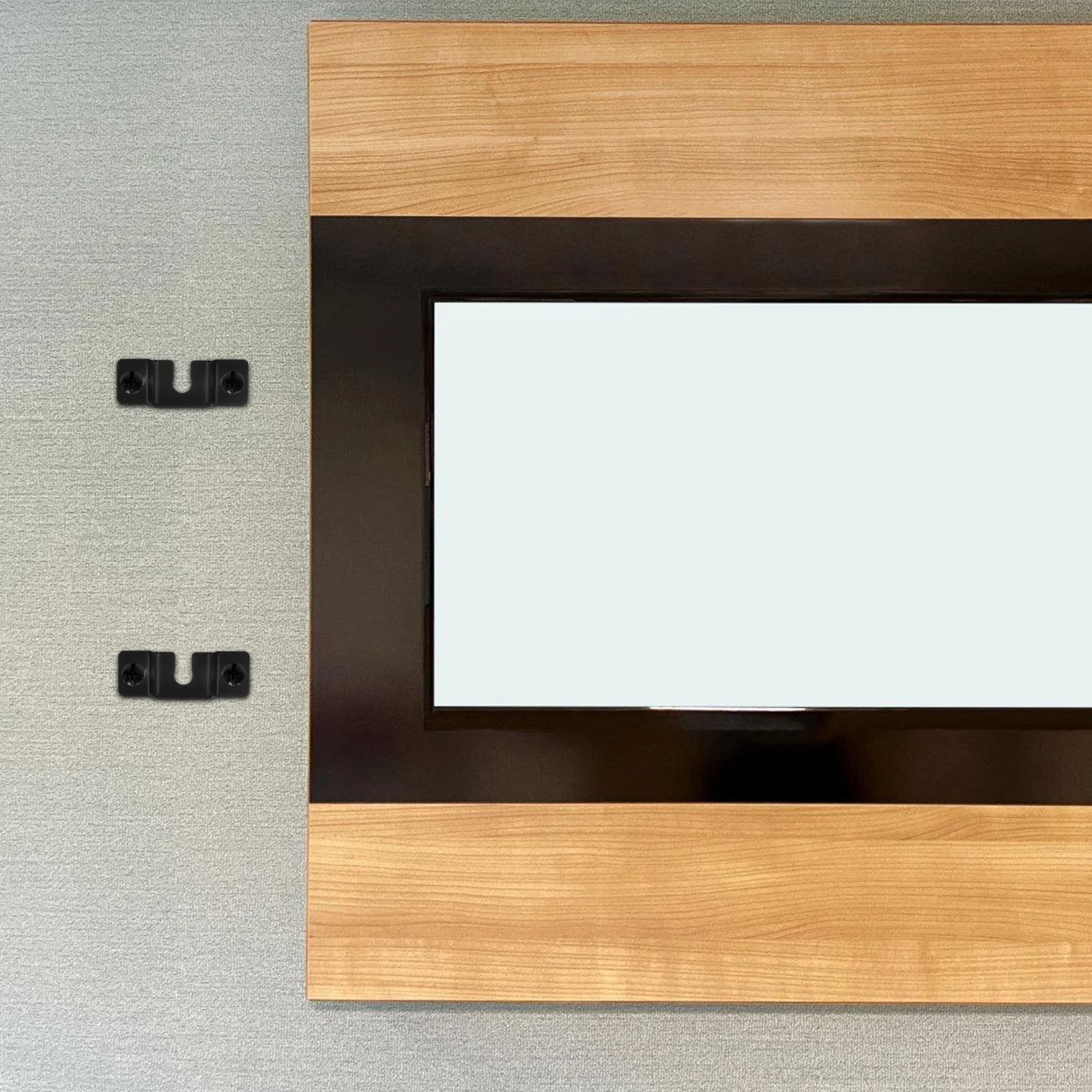 

1Pair Sound Bar Holder Wall Mount Bracket Metal Speaker Shelf Mount Under Stable Durable Sound Bar Mounts Under