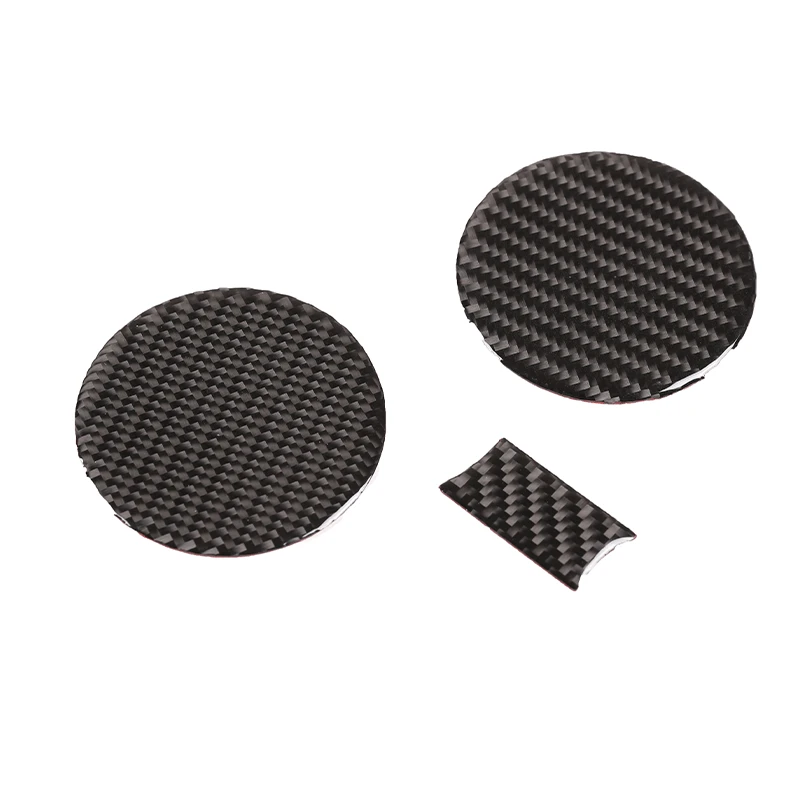 Central control water cup holder slot pads Suitable For 22 Honda Civic made of genuine carbon fiber (soft) 3-piece set