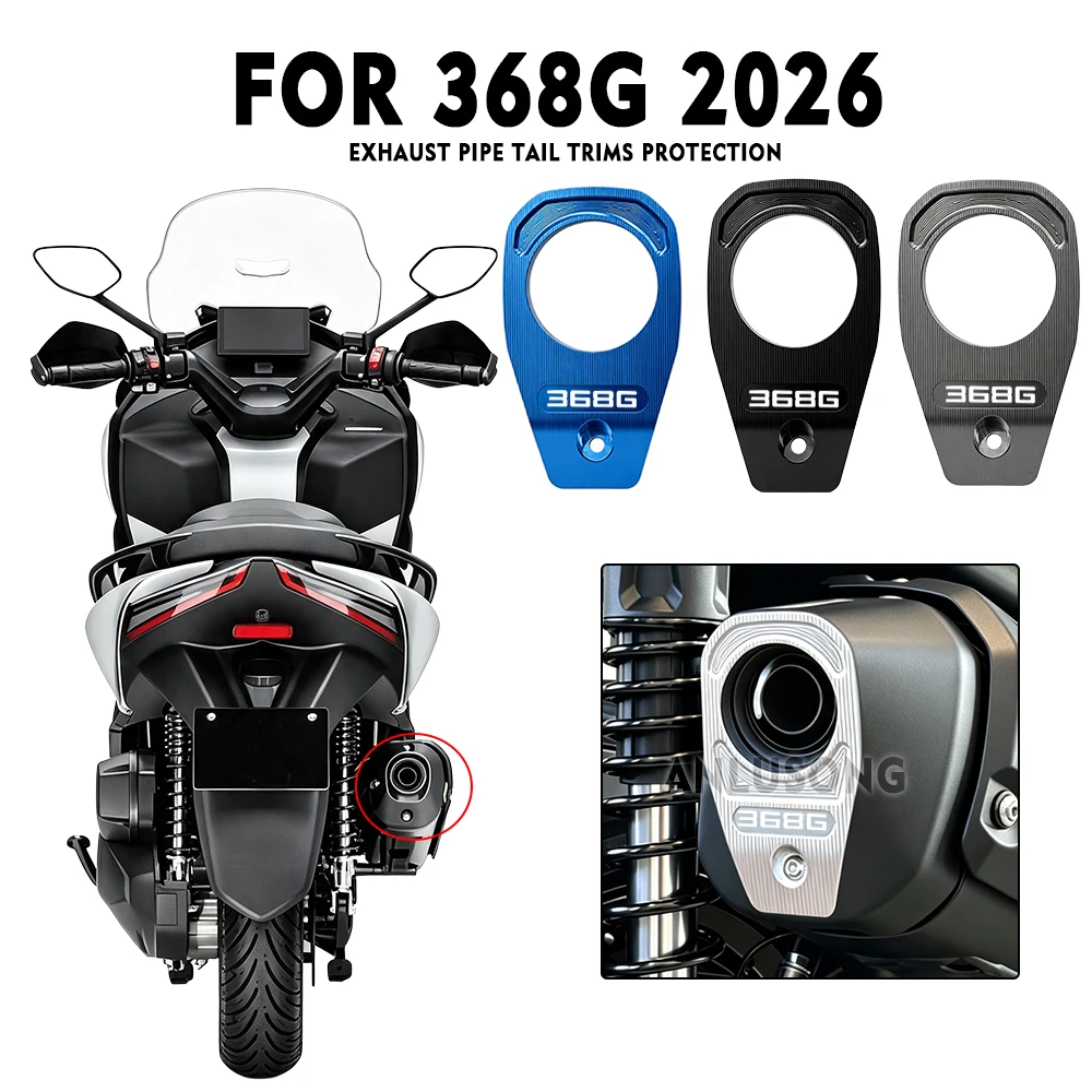 NWE 2026 Motorcycle Accessories Exhaust Pipe Tail Trims Protection Cover For ZONTES 368G 368D 368M 368E 368K ZT368 G D M K E