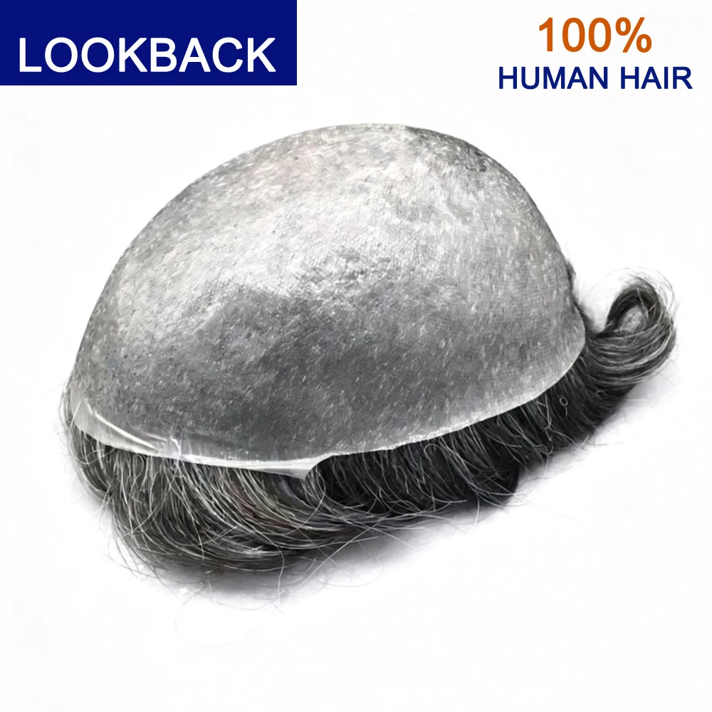 

Toupee for Man Thin Skin PU Men's Hairpiece European Virgin Human Hair Replacement System Pieces Male Hair Prosthesis Unit for M